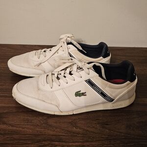 Lacoste Menerva Sport Men's Size 8  Sneakers 119 2-CMA White/Navy Sneaker